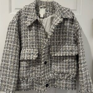 Women's Tweed Jacket - multi colored